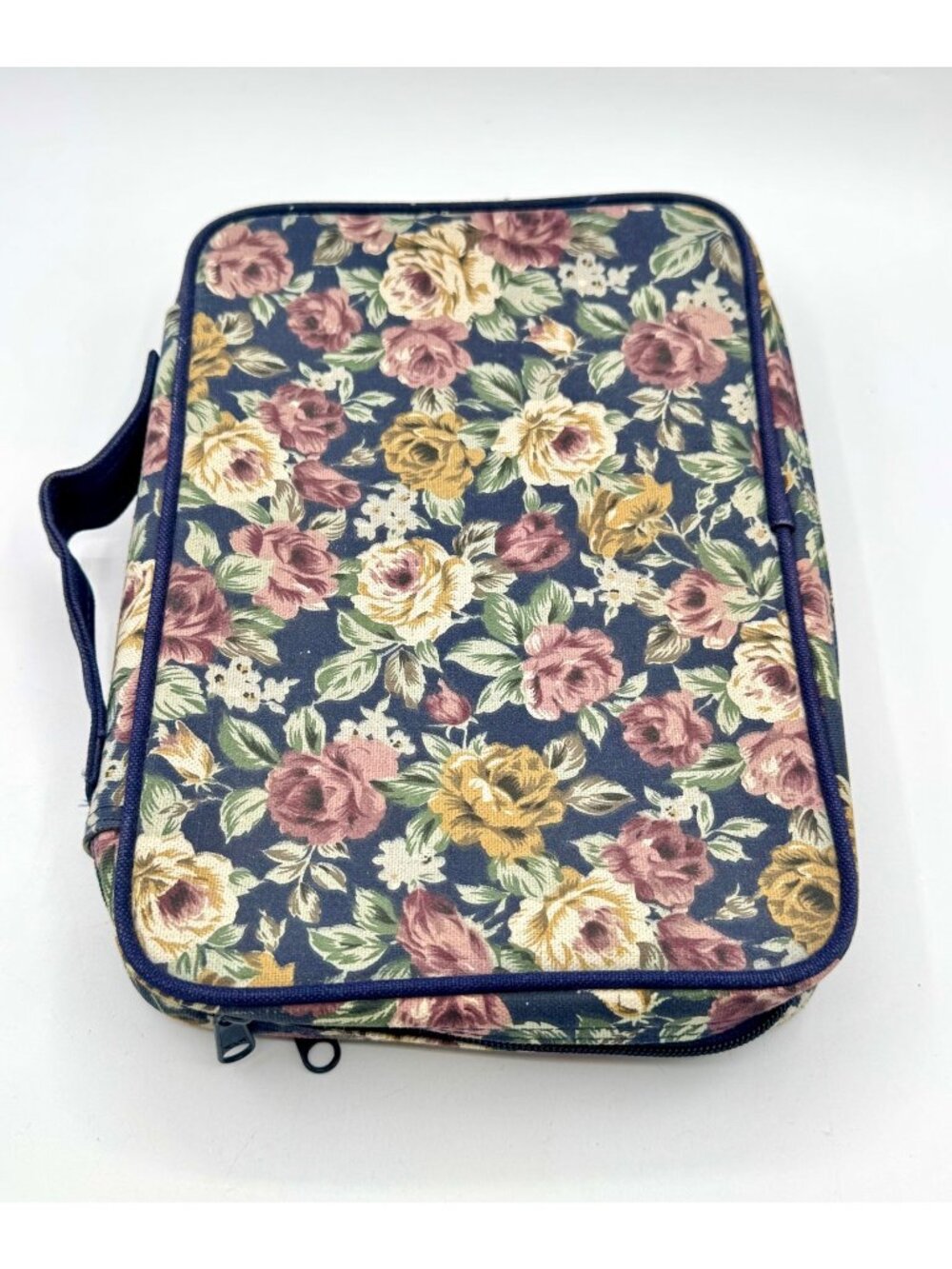 Vintage Shabby French Country Floral Canva Bible/Book Sleeve